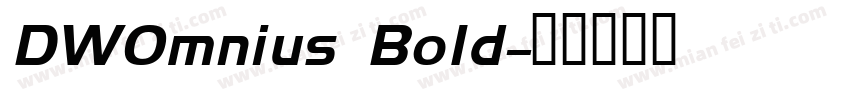 DWOmnius Bold字体转换